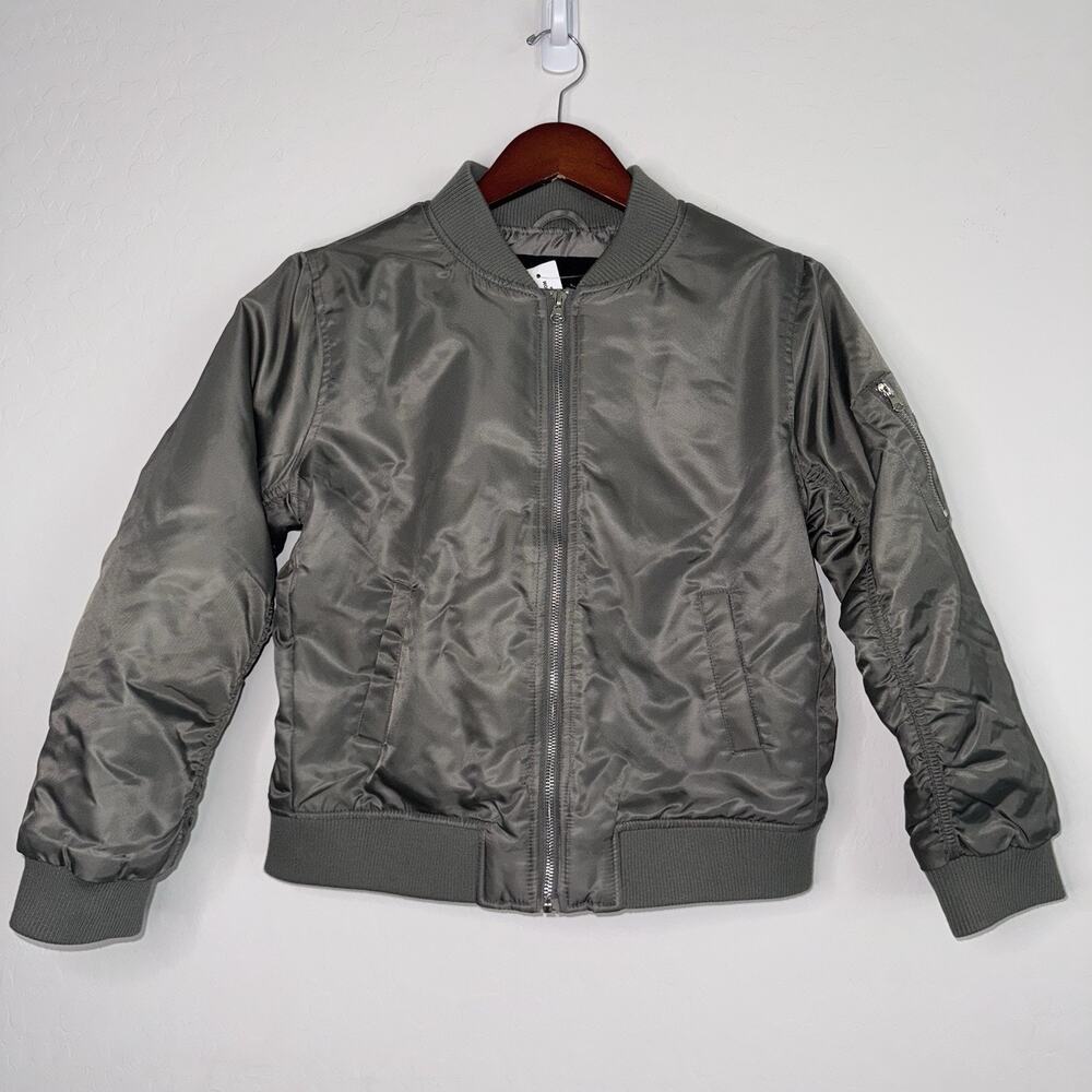 RSQ Girls/Teen Puffer Jacket Army Green Full Zip Size XL NWT Gorpcore READ